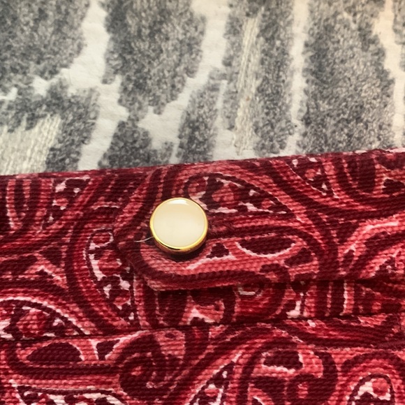 Ladies Sainttropez West Paisley red walking shorts - Picture 3 of 5